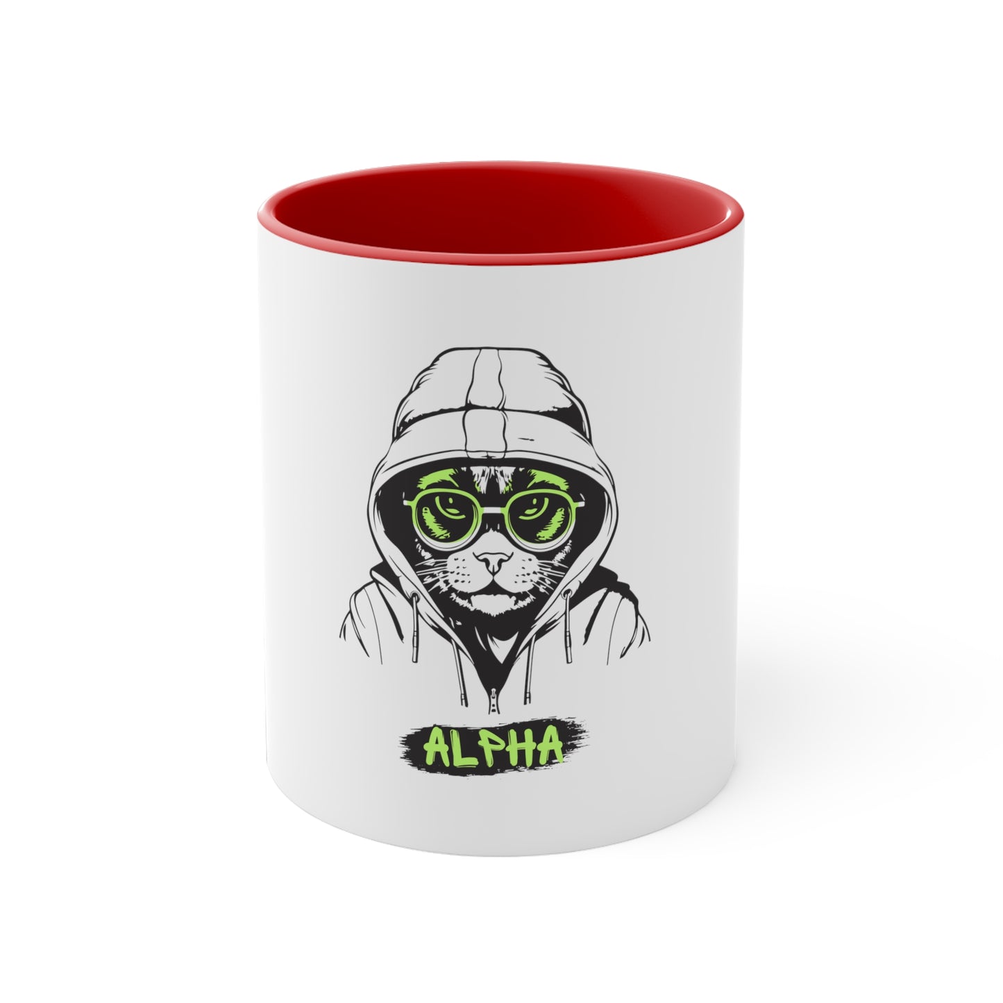 Alpha Cat Coffee Mug, 11oz