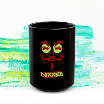 Doxxed Black Mug