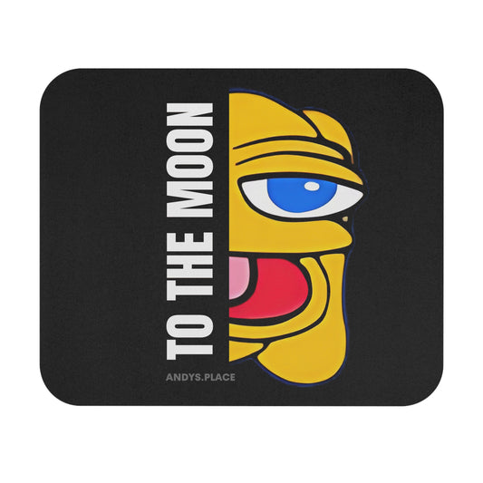 Moon Face Mouse Pad
