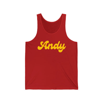 Andy Text Logo Tank Top